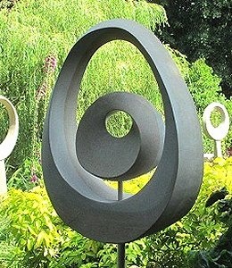 Jim Milner Geometric Sculpture Möbius Egg Yolk I