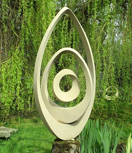 Jim Milner Geometric Sculpture Triple Möbius Egg IV