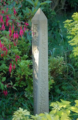 Jim Milner Geometric Sculpture Square Obelisk