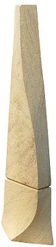 Geometric stone sculpture Blue Obelisk - 6