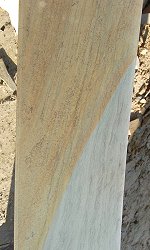 Geometric stone sculpture Blue Obelisk - 9