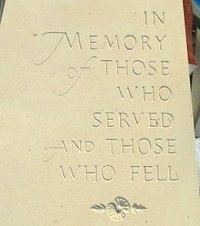 Geometric stone sculpture Thurlstone War Memorial - 4
