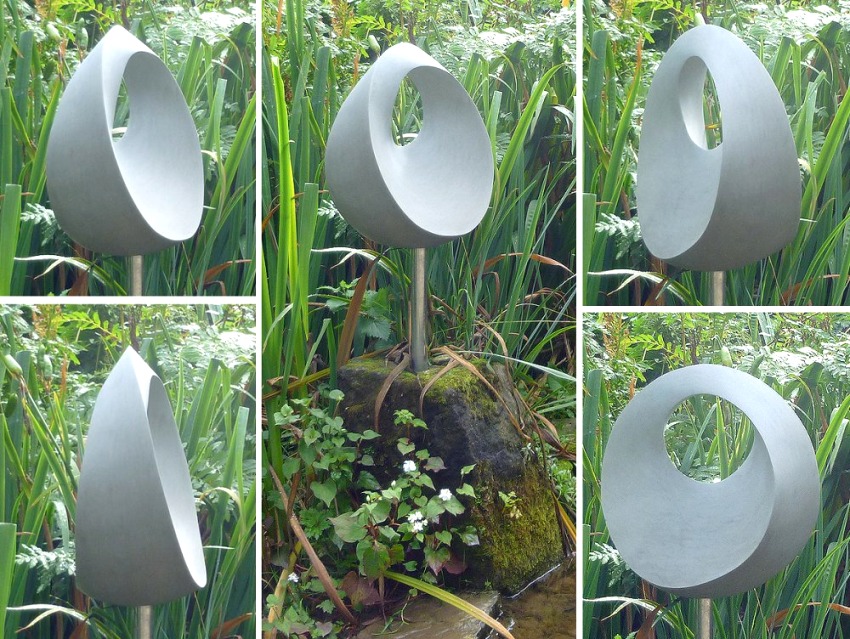 Geometric stone sculpture Trinity 6