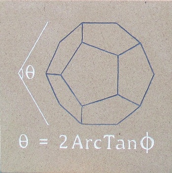 Phi and Pi I engraved sandstone